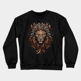 Majestic Tribal Lion Crewneck Sweatshirt